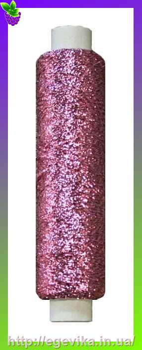 Купить Нитка люрекс для вишивання, палітра №043, колір рожевий