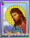 Схема, часткова вишивка бісером, атлас, ікона "Св. Іоанн Хреститель (Іван)"