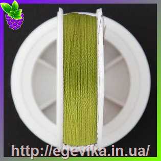 Купить Нитка для бісеру TYTAN 100 (Титан 100), колір 2519 зелений