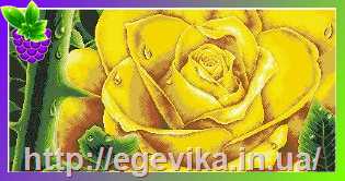 рисунок Схема, полная вышивка бисером, полотно,  Желтая роза