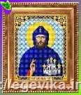 Схема, часткова вишивка бісером, габардин, "Святий Преподобний князь Олег"