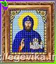 Схема, часткова вишивка бісером, габардин, ікона "Святий Преподобний Благовірний князь Олег"