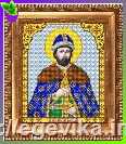 Схема, часткова вишивка бісером, габардин, ікона "Святий Благовірний князь Олег Рязанський"