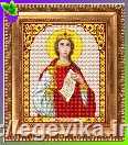 Схема, часткова вишивка бісером, габардин, ікона "Свята Великомучениця Варвара"