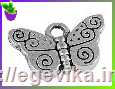 <span>Кулон-Підвіска,</span>  метелик, колір античне срібло, 10х15х3 мм