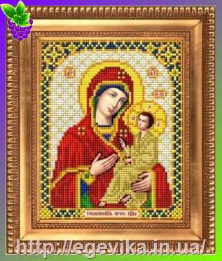 рисунок Схема, часткова вишивка бісером, габардин, ікона 