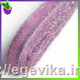 <span>Регилин</span>  стрічковий сітка, колір рожевий зі срібним люрексом, 20 мм