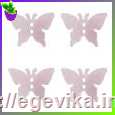 <span>Пайетки</span>  метелик, колір білий з перламутровим відливом, 3 г