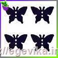 <span>Пайетки</span>  метелик, колір чорний, 3 г