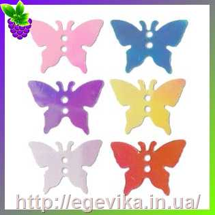 Купить Пайетки метелик, колір микс із перламутровим відливом, 3 г