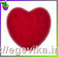<span>Серце</span>  з пінопласту флокированное оксамитове, заготовка, колір, червоний, 6 см