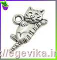 <span>Кулон-Підвіска,</span>  кіт, колір античне срібло, 20х13х2 мм
