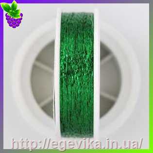 Купить Нитка люрекс для вишивання, колір №80-06 зелений
