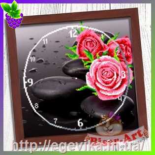 рисунок Годинник для вишивки бісером *Троянда* (3030011)