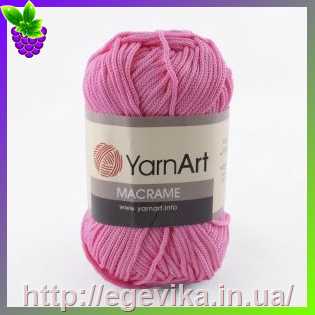 Купить Пряжа Yarnart Macrame / ЯРНАРТ Макраме, колір 147 (рожевий)