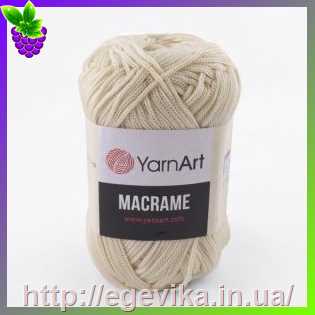 Купить Пряжа YarnArt Macrame / ЯрнАрт Макраме, цвет 137 (кремовый)