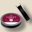 Нитка COATS Dabond 80, колір чорний, 75 м