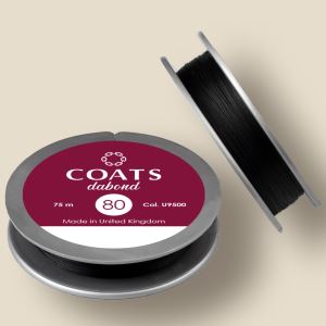 рисунок Нитка COATS Dabond 80, колір чорний, 75 м