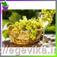 Схема, часткова вишивка бісером, габардин,  "Вино й виноград" ("Вино й виноград")