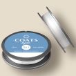 Нитка COATS Nymo 061, колір білий, 75 м
