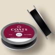 Нитка COATS Dabond 60, колір чорний, 75 м
