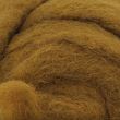 <span>Вовна</span>  (шерсть) для валяння, Новозеландська, меринос, колір гірчичний, 50 г