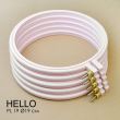 П[k]яльця пластикові HELLO PL19 світло-рожеві, 190 мм х 9 мм