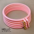 П[k]яльця пластикові HELLO PL19 пудрові, 190 мм х 9 мм