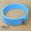 П[k]яльця пластикові HELLO PL24 блакитні