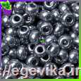 <span>Бісер,</span>  №17549а, колір сірий темний, пакет  10 г, СОРТ 1