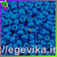 <span>Бісер,</span>  №22m21а, колір блакитний яскравий, пакет  10 г, СОРТ 1