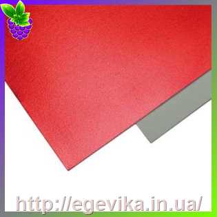 Купить Фоамиран (фумиран, foamiran) металлизированный, лист 20х30 см, цвет 1 - красный