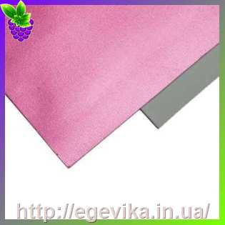Купить Фоамиран (фумиран, foamіran) металізований, аркуш 20х30 см, колір 3 - рожевий