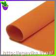 <span>Фоамиран</span>  (фумиран, foamіran) махровий із флоком, аркуш 20х30 см, колір 6 - жовтогарячий